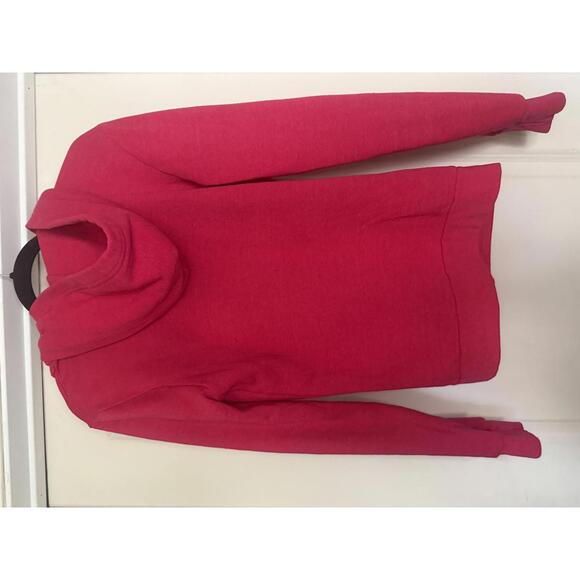 Aviator Nation Red Zip-Up Hot Pink Hoodie with Stripes FLAW - Picture 2 of 6